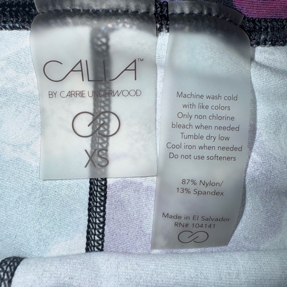 CALIA Carrie Underwood Leggings Size XS Floral Black and Multicolor - Picture 3 of 8